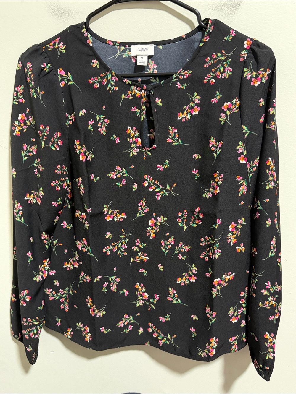 J. Crew Floral Blouse Size Small